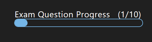 Microsoft Certification Exam Progress Bar