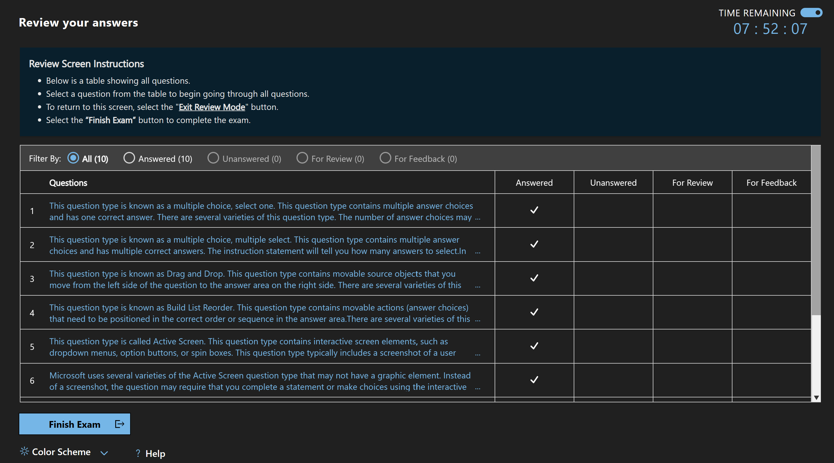 Microsoft Certification Exam Review